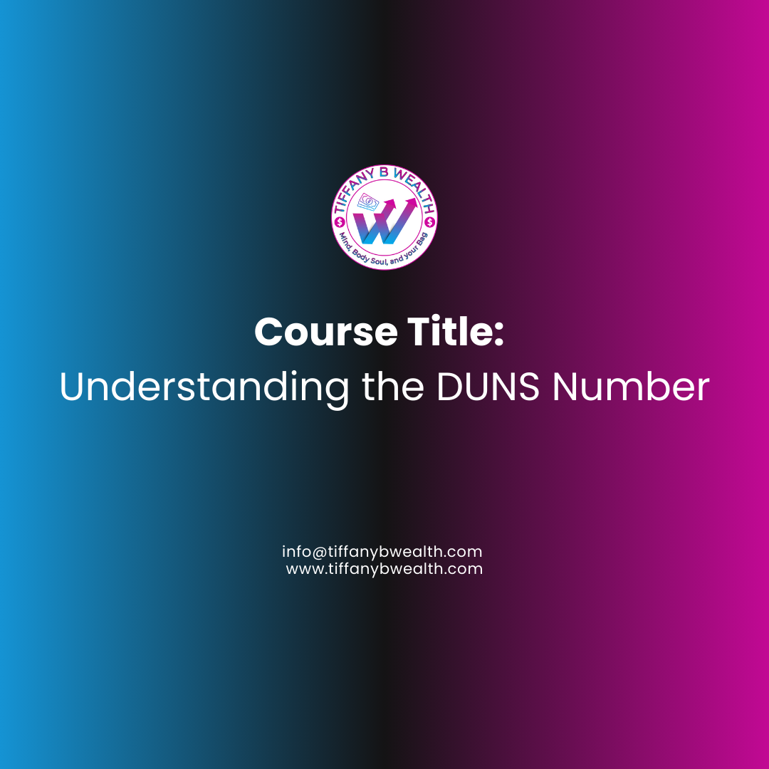 Course Outline: Understanding the DUNS Number